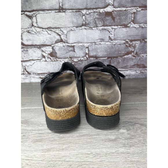 Birkenstock Papillio Arizona Platform Vegan Black Birko-Flor Sandals Women 40EU - Picture 4 of 16